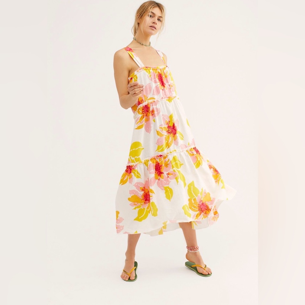 Beautiful, vivid colours maxi dress